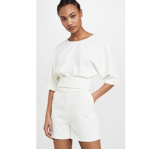 Ba&sh Playsuit / Romper in White, Size Small, NWT - Flawless French Style - Picture 5 of 10